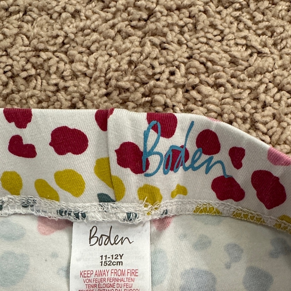 Mini Boden Pink and Yellow Giraffe Set with Playful Patterns - Picture 5 of 6